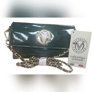 Valentino Orlandi Green Crossbody Bag NWT